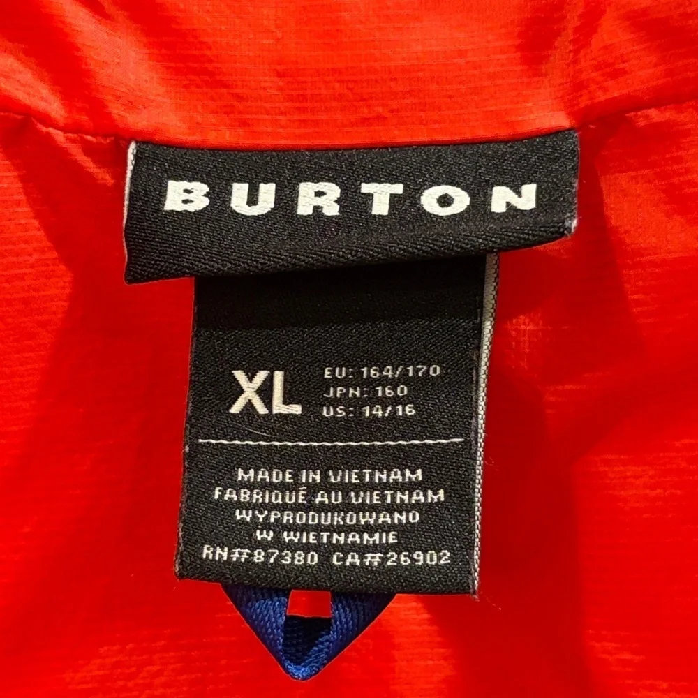 Burton vibrant red